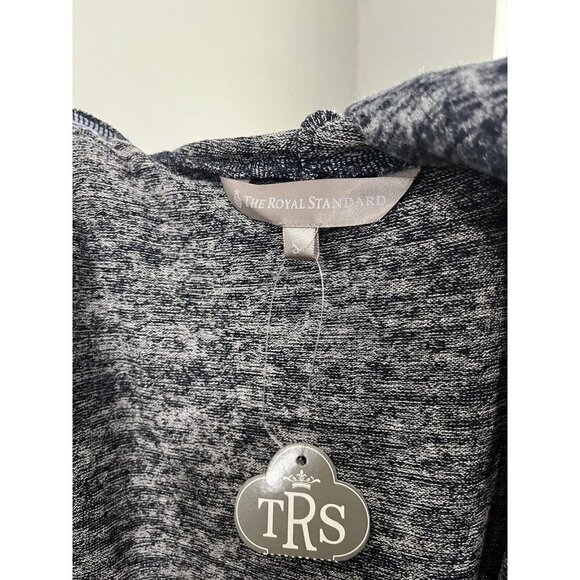 The Royal Standard Cardigan Women Small Lounge Wear Navy Blue Hooded - Picture 9 of 11